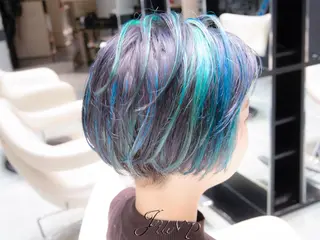 ショート カラー Re:ta Hair 飯田淳平のヘアスタイル