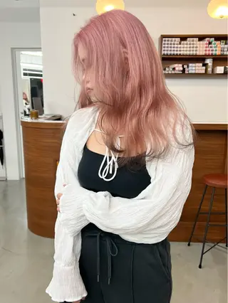 セミロング いざわりお /梅田/ブリーチのヘアスタイル