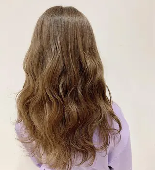 ロング カラー 脱白髪染め美容師 竹内涼乃のヘアスタイル
