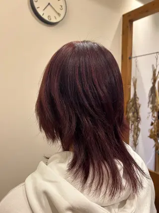 ミディアム カラー ‎🤍江坂 ハヤシアヤナ‎🤍のヘアスタイル