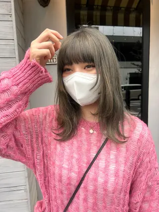 ミディアム 問屋町chapter 日笠快生のヘアスタイル