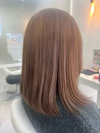 セミロング ベージュカラー/ いぢちるみのヘアスタイル