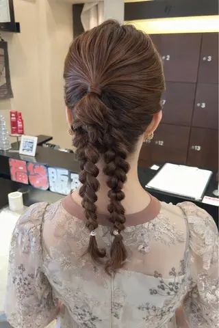 セミロング ヘアアレンジ mel  by graff所属・SETSU🌟 大阪/ブリーチ🌟のヘアスタイル