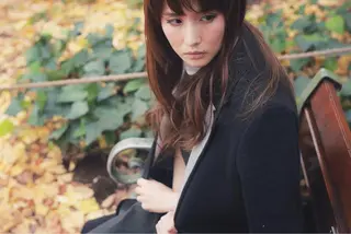 セミロング ロング カラー パーマ 川間 将彦のヘアスタイル