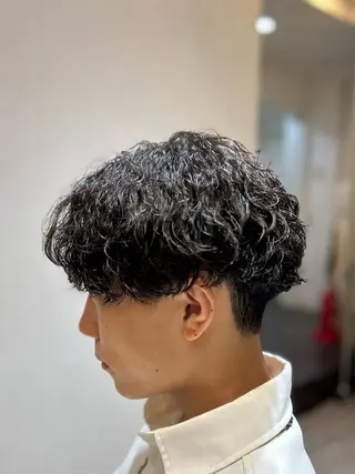 パーマ メンズ 梅田マンツーマン メンズ特化美容師のヘアスタイル