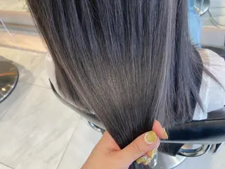 セミロング カラー ヘアアレンジ オリーブ透明感カラー 表参道/MIKUのヘアスタイル