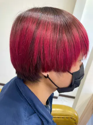 ショート カラー 大内 カオリのヘアスタイル