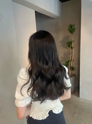 ロング カラー 透明感・美髪 monsoワニベユナのヘアスタイル