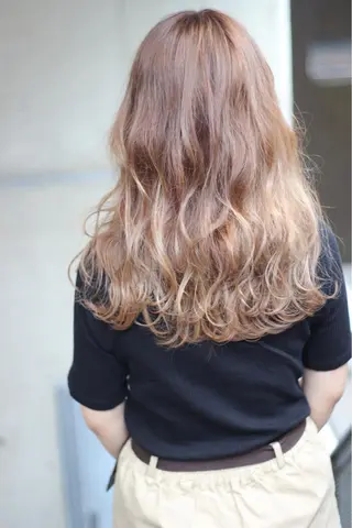 ロング カラー パーマ ヘアアレンジ 成松 勇治のヘアスタイル