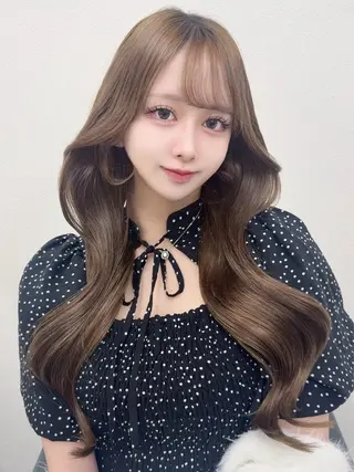 ロング レイヤーカット/ 顔まわり/リキのヘアスタイル