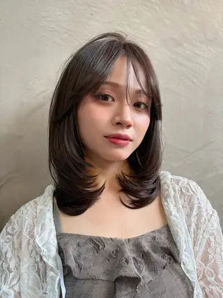 ミディアム 垣副 温飛のヘアスタイル