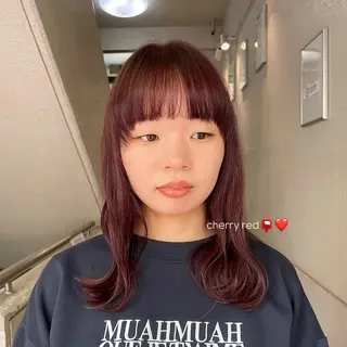 セミロング カラー こいき/ブラウン・ 暖色/艶カラー🎀✨のヘアスタイル