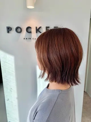 ショート カラー POCKET  いわき店所属・諸橋 美波のヘアスタイル