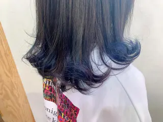 ミディアム チカ/暖色系カラー/ おまかせ大歓迎のヘアスタイル