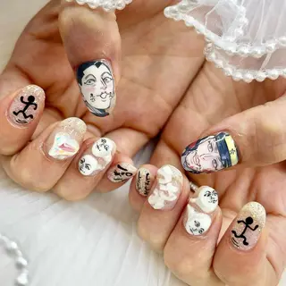 ミディアム ネイル 池袋痛ネイル Nok. 渡辺のネイルデザイン