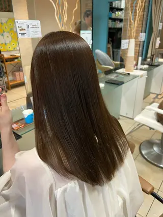 ロング カラー 竹添 有梨沙のヘアスタイル
