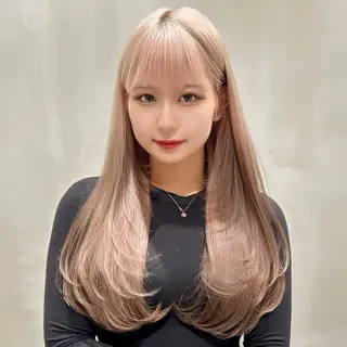 ロング 🥇KEN /レイヤー/艶カラーのヘアスタイル