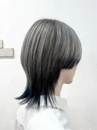 カラー Ailes所属・YUZUKI/艶カラ ー/丸みショートのヘアスタイル