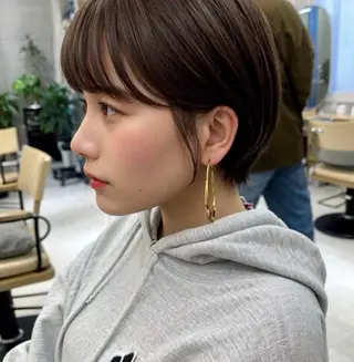 ショート 透明感抜群カラー🫧 桃花🎀のヘアスタイル