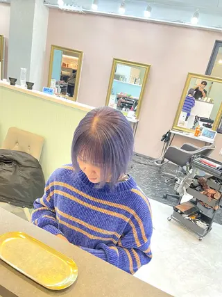 ミディアム 亀川蓮 Agu hairのヘアスタイル