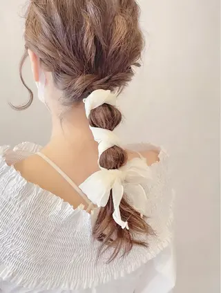 セミロング 🎀韓国ヘア Riho🎀のヘアスタイル