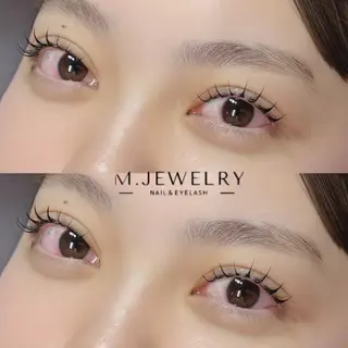 マツエク・マツパ M.jewery Aoiのマツエク・マツパデザイン