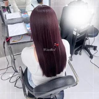 ロング 🪼RINA/寒色 艶髪カラー💙のヘアスタイル