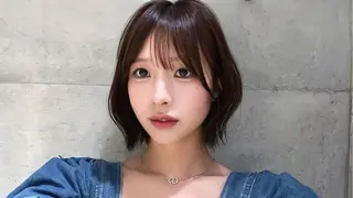 ショート かえ🩶韓国ボブ🎀 透明感カラー🥣のヘアスタイル