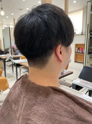 ミディアム メンズ 野水 隆雅のヘアスタイル