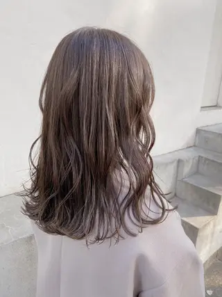 ミディアム カラー IVORY.所属・🟩白髪ぼかし/ボブ /ショートヘア/大司のヘアスタイル