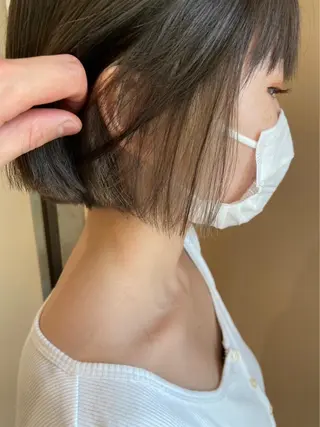 ショート カラー ハイトーン/ウルフ /レイヤー/坂野幸伸のヘアスタイル