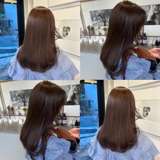 ミディアム カラー カジュアルを女っぽく 𝗮𝘆𝗮𝗰𝗼のヘアスタイル