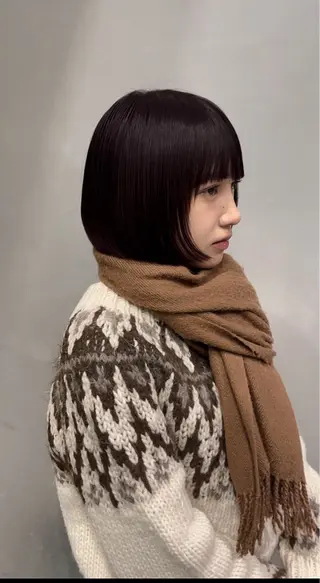 ショート カラー 林　蓮／レイヤー /透明感カラーのヘアスタイル