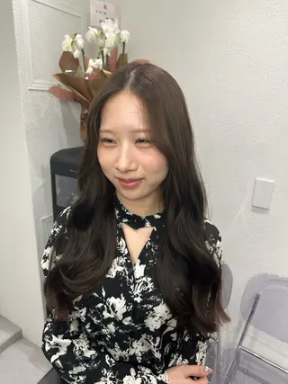 セミロング カラー 🪞個室サロン/韓国 艶髪/keito🪞のヘアスタイル