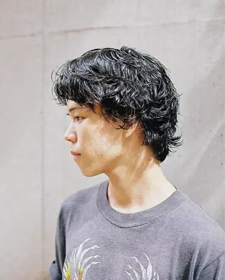 パーマ メンズ 似合わせカット /パーマ岡本淳平のヘアスタイル