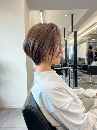 ショート AHNKISM所属・トレンド🌷 ボブ　パーマ🩰のヘアスタイル