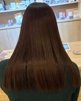 カラー パーマ モデルさん募集🌟 艶カラー/杉山海帆のヘアスタイル