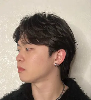 ミディアム パーマ メンズ メンズパーマ 特化/京橋/栗野のヘアスタイル