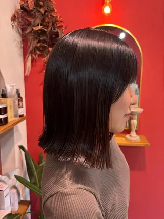 ミディアム 大久保 愛のヘアスタイル