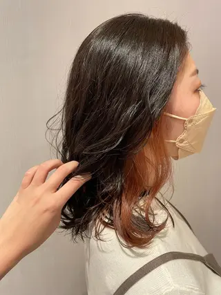 ミディアム カラー ナチュラル🧡可愛い MINAMIのヘアスタイル