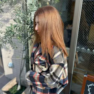 セミロング カラー 艶カラー🌸 SAKURAI🌸のヘアスタイル