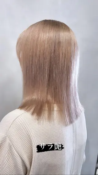セミロング カラー カラースペシャリスト ・齊藤 羽瑠輝のヘアスタイル