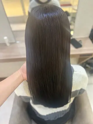 ロング カラー 髪質改善/縮毛矯正 ササキナツミのヘアスタイル