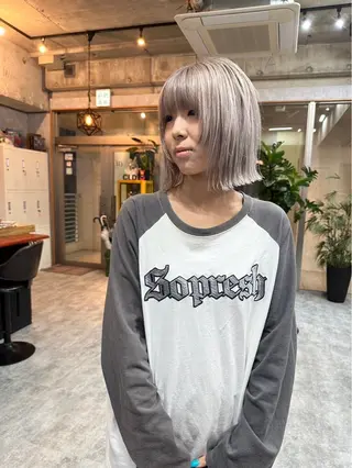 ショート カラー C'LD Hair Produce【シールドヘアープロデュース】所属・シールドヘアー/那覇 /縮毛矯正/ブリーチのヘアスタイル