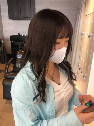 セミロング カラー 🪞個室サロン/韓国 艶髪/keito🪞のヘアスタイル