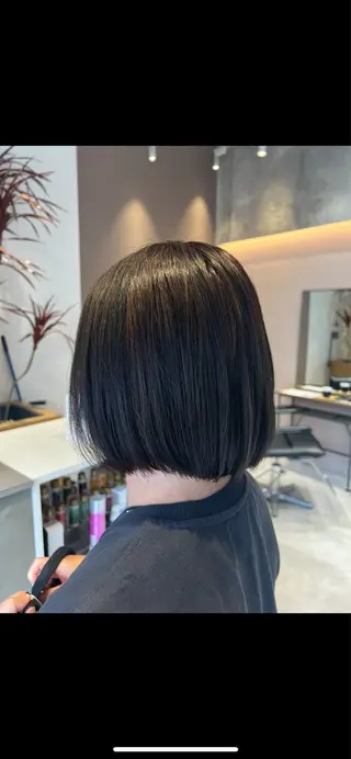 ミディアム カラー ✨艶髪職人艶カラー✨ 中本輝人のヘアスタイル