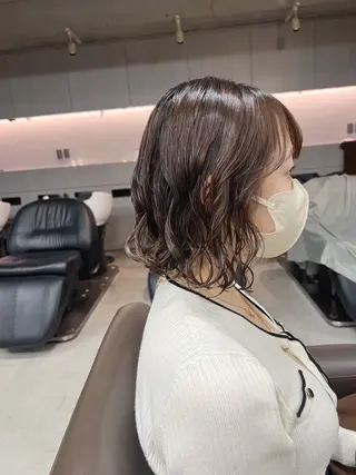 パーマ ボブパーマコテ巻き風 パーマNo1深江秀平のヘアスタイル