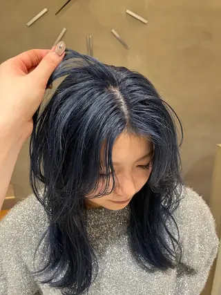 セミロング 飯田 愛結のヘアスタイル