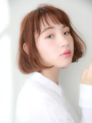 ミディアム カラー パーマ 山下 直人のヘアスタイル