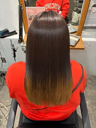 セミロング 西元 群/艶髪/髪質改善のヘアスタイル